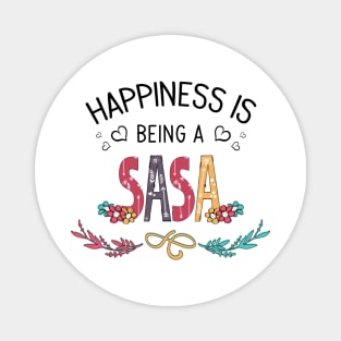 Happiness Is Being A Sasa Wildflowers Valentines Mothers Day Magnet